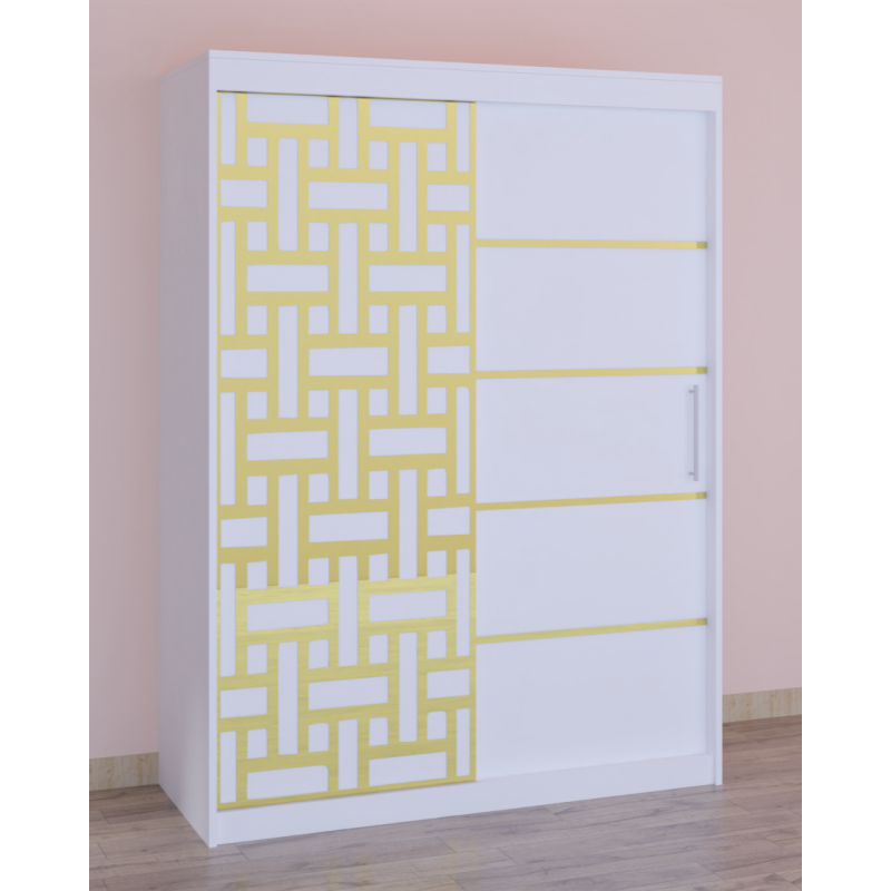 Dressing Stefan Cod163 Alb cu usi glisante Albe 200 cm x 200 cm
