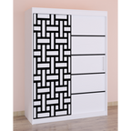 Dressing Stefan Cod164 Alb cu usi glisante Albe 200 cm x 200 cm