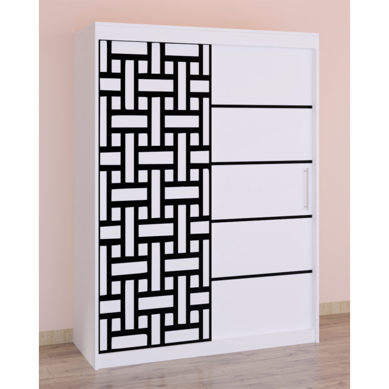 Dressing Stefan Cod164 Alb cu usi glisante Albe 200 cm x 200 cm