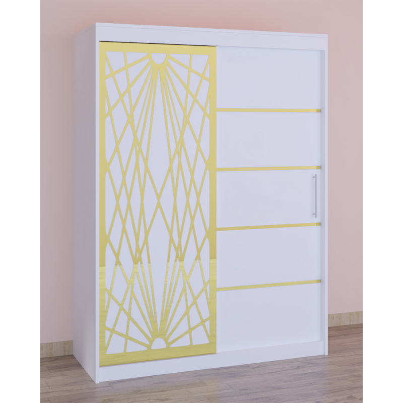 Dressing Stefan Cod170 Alb cu usi glisante Albe 200 cm x 200 cm