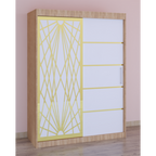 Dressing Stefan Cod170 Sonoma cu usi glisante Albe 200 cm x 200 cm