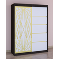 Dressing Stefan Cod170 Wenge cu usi glisante Albe 200 cm x 200 cm