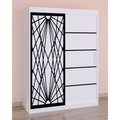 Dressing Stefan Cod171 Alb cu usi glisante Albe 150 cm x 200 cm
