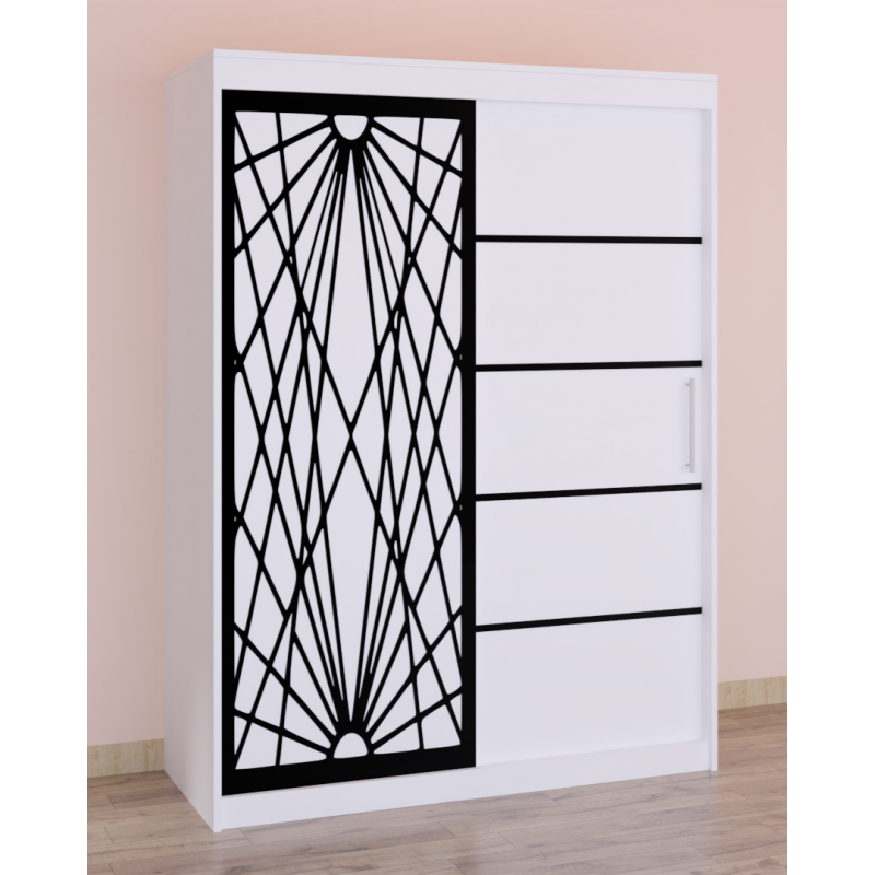 Dressing Stefan Cod171 Alb cu usi glisante Albe 200 cm x 200 cm