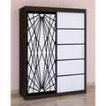 Dressing Stefan Cod171 Wenge cu usi glisante Albe 200 cm x 200 cm