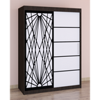 Dressing Stefan Cod171 Wenge cu usi glisante Albe 200 cm x 200 cm