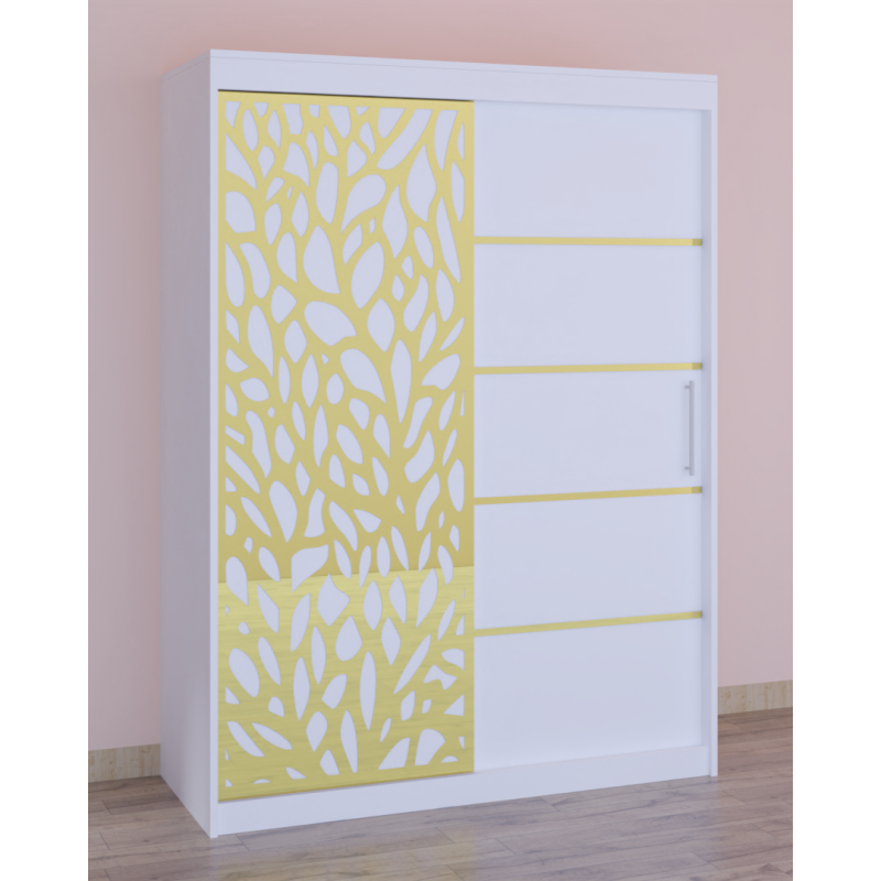 Dressing Stefan Cod175 Alb cu usi glisante Albe 150 cm x 200 cm
