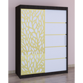Dressing Stefan Cod175 Wenghe cu usi glisante Albe 150 cm x 200 cm