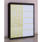 Dressing Stefan Cod175 Wenghe cu usi glisante Albe 200 cm x 200 cm