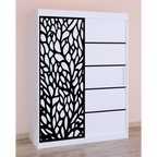 Dressing Stefan Cod176 Alb cu usi glisante Albe 200 cm x 200 cm