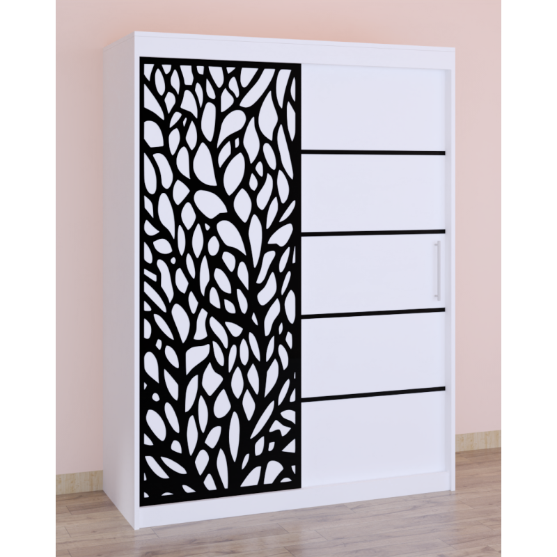 Dressing Stefan Cod176 Alb cu usi glisante Albe 200 cm x 200 cm