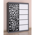 Dressing Stefan Cod176 Gri cu usi glisante Albe 200 cm x 200 cm