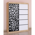 Dressing Stefan Cod176 Sonoma cu usi glisante Albe 150 cm x 200 cm