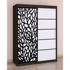 Dressing Stefan Cod176 Wenghe cu usi glisante Albe 200 cm x 200 cm