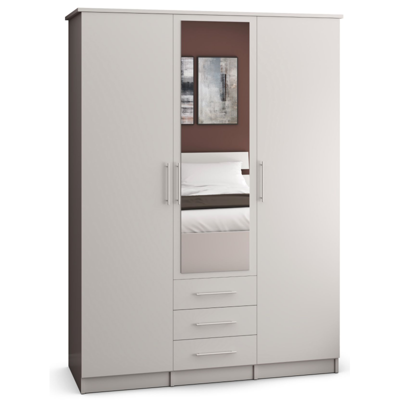 Dressing Szantal 3d alb, 210 x 150 x 64 cm