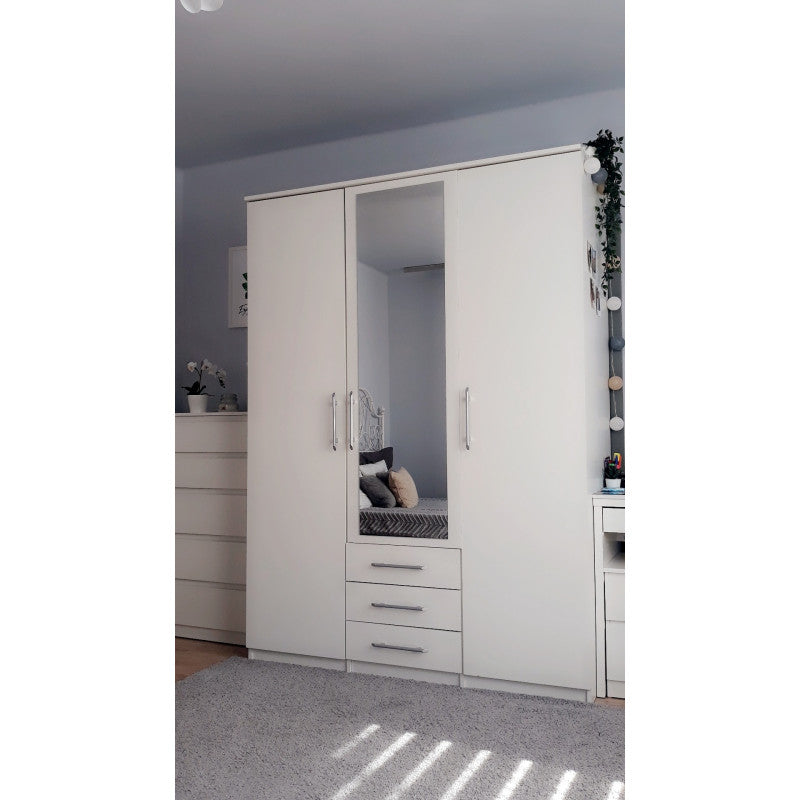 Dressing Szantal 3d alb, 210 x 150 x 64 cm