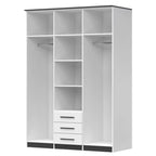 Dressing Szantal 3D , alb/negru, 150 x 210 x 64 cm