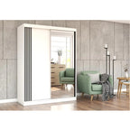 Dressing Viva, 07, alb, 150x200x61 cm, Usi culisante