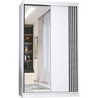 Dressing Viva alb, 120x200x61 cm, Usi culisante