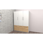 Dulap David Oak Craft Gold 6 usi, 150 cm x 200 cm