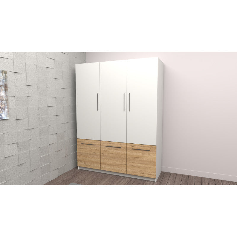 Dulap David Oak Craft Gold 6 usi, 150 cm x 200 cm