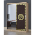 Dulap Dormitor Clara Sonoma cu oglinda 150 x 200 cm cu usi Glisante Wenge