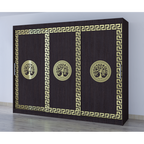 Dulap Dormitor Clara Wenge 250 x 200 cm cu usi Glisante Wenge