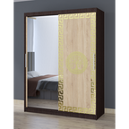 Dulap Dormitor Clara Wenge cu oglinda 150 x 200 cm cu usi Glisante Sonoma