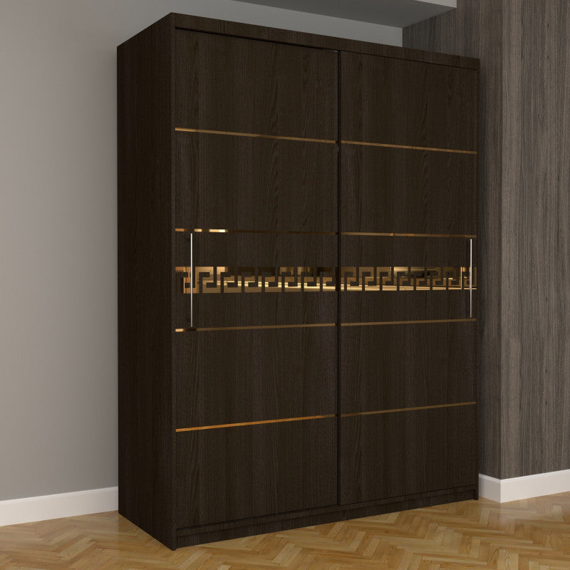 Dulap Dormitor Nova Gold 150 cm x 200 cm fara oglinda Magia cu usi glisante Magia