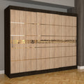 Dulap Dormitor Nova Gold 250 cm x 200 cm Fara oglinda Magia cu usi Glisante Sonoma