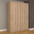 Dulap Dormitor Nova Ultra 150 cm x 200 cm , fara oglinda , sonoma cu usi glisante sonoma
