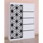 Dulap Dormitor Stefan Cod105 Alb cu usi glisante Albe 200 cm x 200 cm