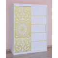 Dulap Dormitor Stefan Cod122 Alb cu usi glisante Albe 150 cm x 200 cm