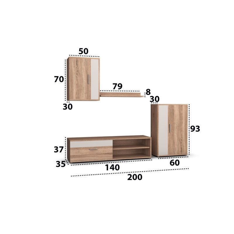 Living Mini Forever Stejar Sonoma 200 cm