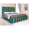 Pat Atena Verde cu Oglinda Gold 180 x 200 cm Fara Saltea