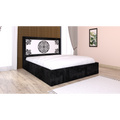 Pat Tapitat Stefan Cod115 Negru Cu Saltea